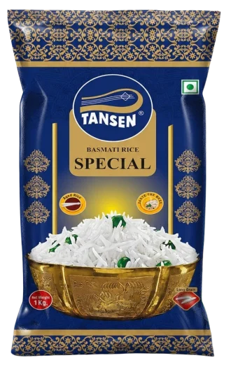 Tansen Basmati Rice Special one kilogram retail pack